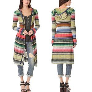 Free People Serape hooded color spectrum cardigan